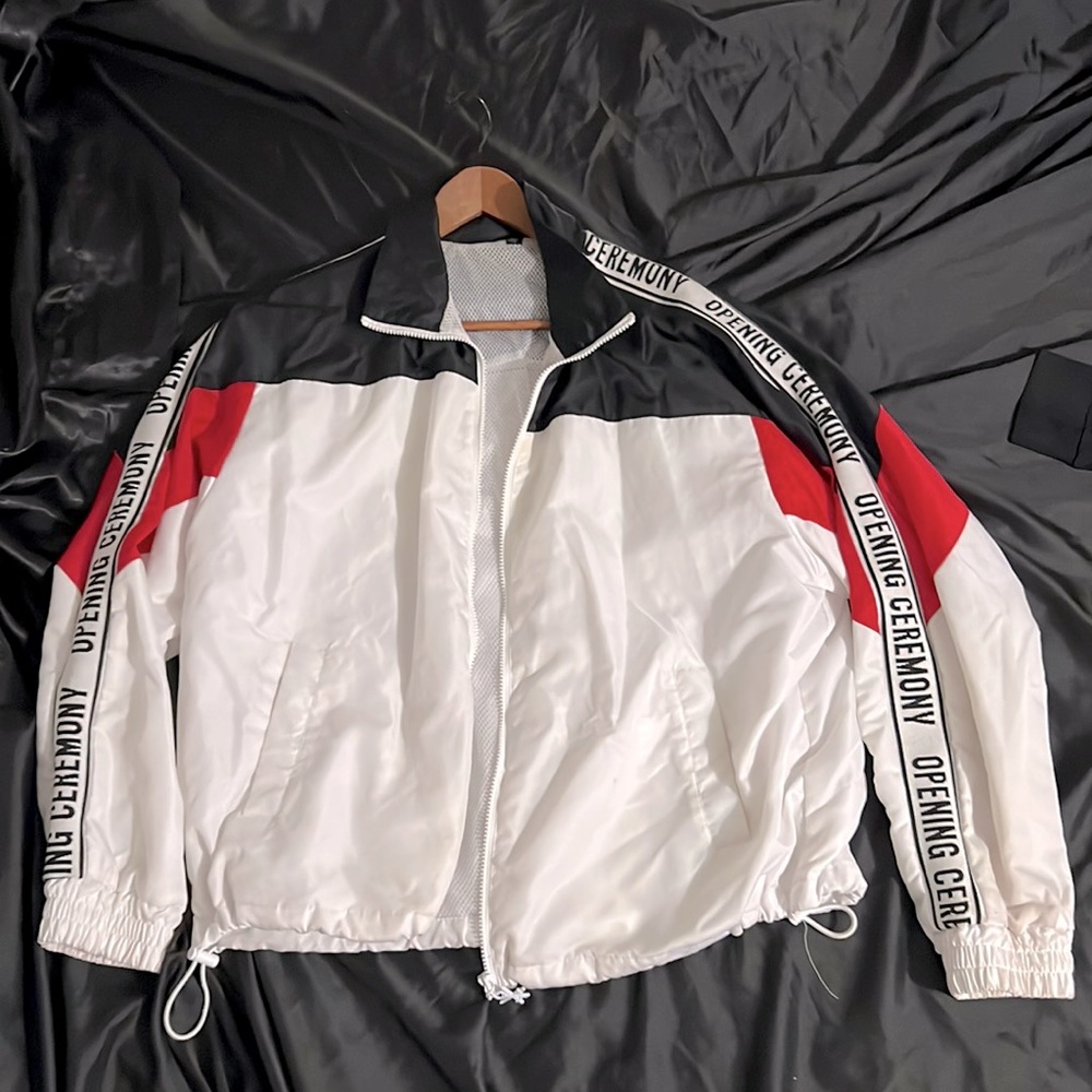 Opening Ceremony White and Black Limited Edition Warm Up Jacket